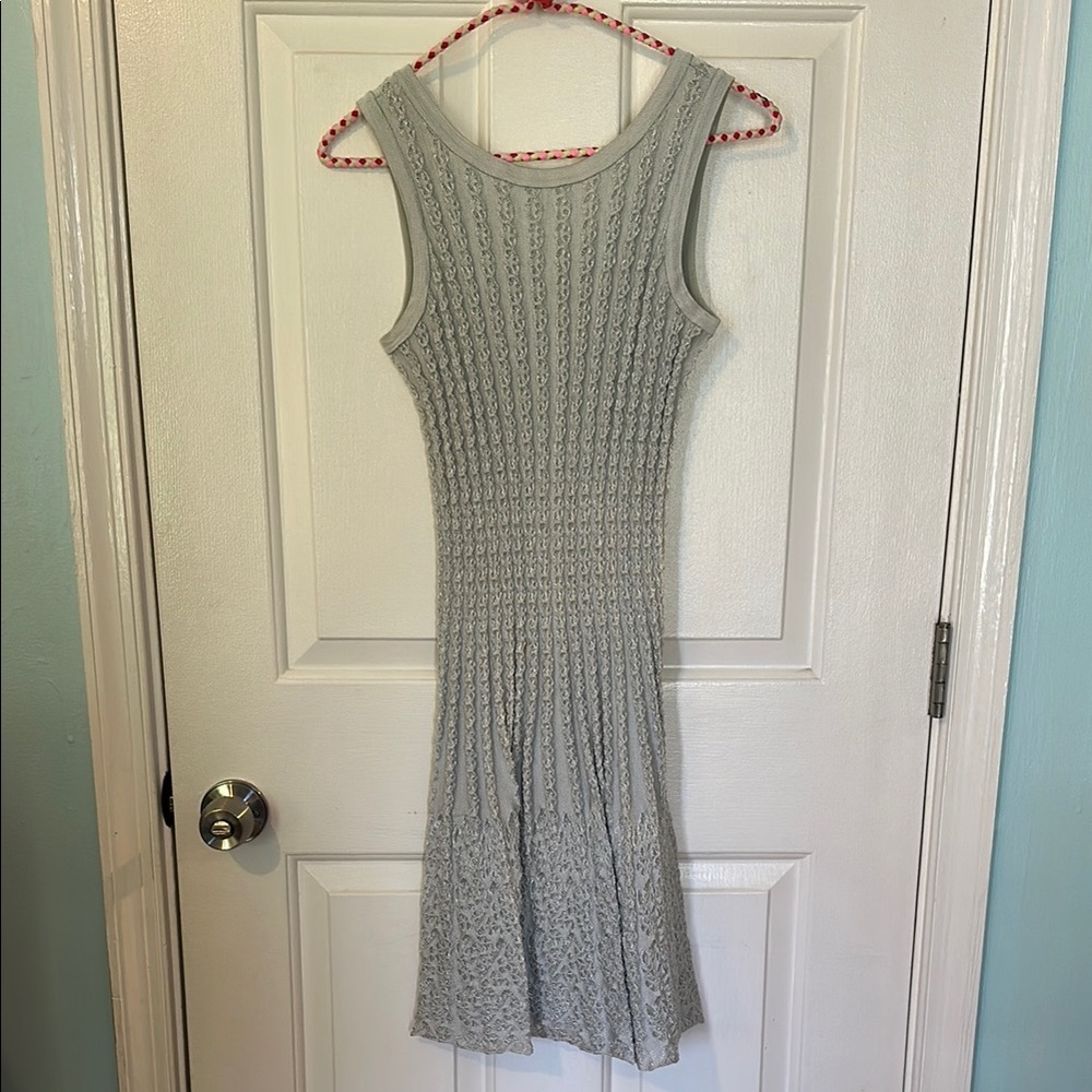 Elegant Gray Sleeveless Dress